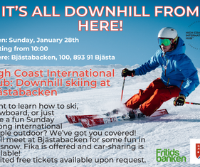 January 2024: Downhill skiing